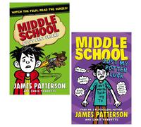 James Patterson Middle School Series 2 Books Set (Dog's Best Friend, Just My Rotten Luck)