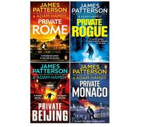 James Patterson Private Series 4 Books Collection Set (Books 16-19) (Private Rogue, Private Beijing, Private Rome, Private Monaco)