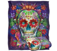 James Piazza Colorful Sugar Skull Silky Touch Super Soft Throw Blanket 152 X 127 cm