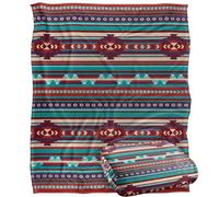 James Piazza Southwest Turquoise Pattern Silky Touch Super Soft Throw Blanket 152 X 127 cm