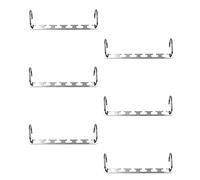 JAMES Premium Metal Hangers With Two Hooks & Space Saving Design Ideal For Wardrobe Clothes, Coats | Magic Space Hangers | Wardrobe Organiser | Coathangers Adult (Pack of 6)