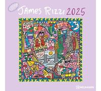 James Rizzi 2025 - Wand-Kalender - Broschüren-Kalender - 30x30 - 30x60 geöffnet - Kunst-Kalender