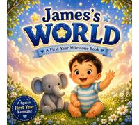 James’s World: A Personalized First Year Milestone Book for Baby Boys - Record Special Moments (Three Hearts Personalized Baby Name Books (JAMES))