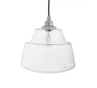 James Step Glass Pendant Light - Nickel - Se Home