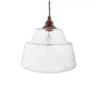 James Step Glass Pendant Light - Old English Brass - Se Home