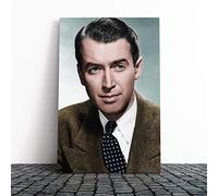 James Stewart Canvas Print | Gallery Wrapped 30mm Frame Wall Art | 24x16 inches | Ready to Hang | Modern Picture | Living Room Bedroom Lounge Office