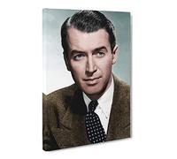 James Stewart Canvas Print | Gallery Wrapped 30mm Frame Wall Art | 30x20 inches | Ready to Hang | Modern Picture | Living Room Bedroom Lounge Office