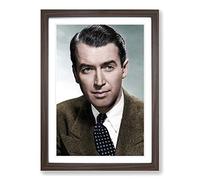 James Stewart Framed Print | A2 Walnut Framed Wall Art | Ready to Hang | Modern Nature Picture | Living Room Bedroom Lounge Office