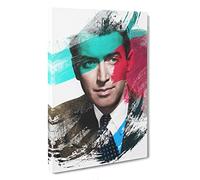 James Stewart V2 Canvas Print | Gallery Wrapped 30mm Frame Wall Art | 30x20 inches | Ready to Hang | Modern Picture | Living Room Bedroom Lounge Office