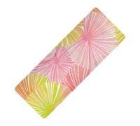 James Style Tie-dye Pink Yellow printed travel yoga mat Thick 1 mm for home non slip, with Yoga mat cover tapete para ejercicio 71x26 inches