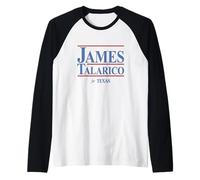 James Talarico Texas Retro Vintage Raglan Baseball Tee