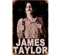James Taylor Legend Music Band Poster 12" X 8" Vintage Metal Tin Sign Home Decor Garage Man Cave Wall Art