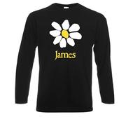 James The Band Long Sleeve Tshirt | 90s | Tim Booth (UK, Alpha, M, Regular, Regular, Black)