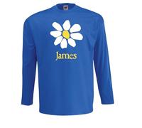 James The Band Long Sleeve Tshirt | 90s | Tim Booth (UK, Alpha, M, Regular, Regular, Royal Blue)
