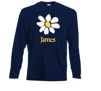 James The Band Long Sleeve Tshirt | 90s | Tim Booth (UK, Alpha, S, Regular, Regular, Navy)