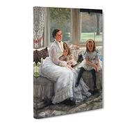 James Tissot Mrs Catherine Smith Canvas Print | Gallery Wrapped 30mm Frame Wall Art | 30x20 inches | Ready to Hang | Modern Picture | Living Room Bedroom Lounge Office