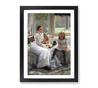 James Tissot Mrs Catherine Smith Classic Painting Framed Print | A4 Black Framed Wall Art | Ready to Hang | Classic Historical Picture | Living Room Bedroom Lounge Office