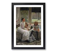 James Tissot Mrs Catherine Smith Framed Print | A2 Oak Framed Wall Art | Ready to Hang | Modern Nature Picture | Living Room Bedroom Lounge Office