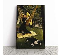 James Tissot The Hammock Canvas Print | Gallery Wrapped 30mm Frame Wall Art | 24x16 inches | Ready to Hang | Modern Picture | Living Room Bedroom Lounge Office