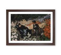 James Tissot The Morning Ride Framed Print | A2 Walnut Framed Wall Art | Ready to Hang | Modern Nature Picture | Living Room Bedroom Lounge Office