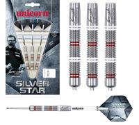 James Wade Silver Star 80% Tungsten Steel Tip Darts by Unicorn