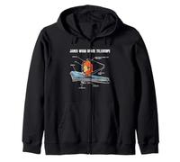 James Webb Space Telescope Design for Astronomy Lovers Zip Hoodie