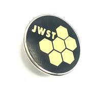 James Webb Space Telescope Solar Cosmos JWST NASA Astronomy Physics Explore Black & Gold Satellite Metal Pin Badge