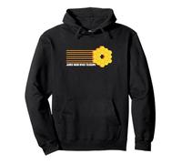 James Webb Telescope Retro Art for Space Science Fans Pullover Hoodie