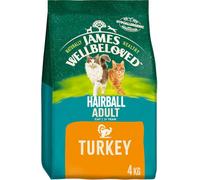 James Wellbeloved Adult Cat Hairball Turkey & Rice 4Kg
