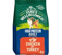 James Wellbeloved Adult Cat Hypoallergenic High Protein - Chicken & Turkey - Economy Pack: 2 x 4kg