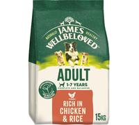 James Wellbeloved Adult Dog Food with Chicken and Rice 15kg