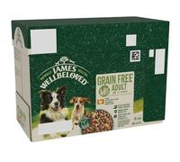 James Wellbeloved Adult Hypoallergenic Grain Free Pouches - Turkey in Gravy - Multibuy: 48 x 90g