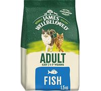 James Wellbeloved Dry Adult Cat Food Fish & Rice 1.5Kg