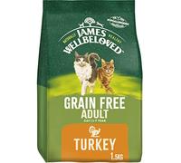 James Wellbeloved Grain Free Turkey Adult Cat Food 1.5kg x 4