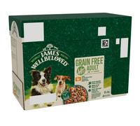 James Wellbeloved Adult Hypoallergenic Grain Free Pouches - Turkey in Gravy - Saver Pack: 48 x 90g