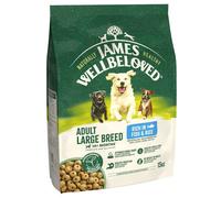 James Wellbeloved Adult Hypoallergenic Large Breed - Fish & Rice - Economy Pack: 2 x 15kg