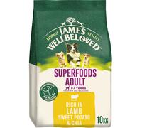 James Wellbeloved Adult Hypoallergenic Superfoods - Lamb with Potato & Chia - Economy Pack: 2 x 10kg