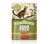 James Wellbeloved Adult Turkey Pouches Cat Food, Chicken, 1.08 kg