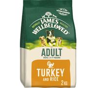 James Wellbeloved Adult Turkey & Rice 2 kg Bag, 2 (Pack of 1)