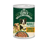 James Wellbeloved Adult Dog Wet Food Turkey and Rice in Loaf - 12 x 400g