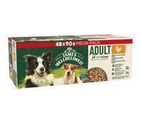 James Wellbeloved Adult Wet Dog Food Turkey & Rice Mega Pack Pouch 48x90g pack
