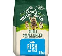 James Wellbeloved Complete Dry Adult Small Breed Dog Food Fish and Rice, 7.5 kg