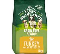 James Wellbeloved Complete Dry Grain Free Senior Dog Food Turkey and Vegetable, 10 kg