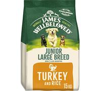 James Wellbeloved Junior Dog Large Breed Turkey - 15KG