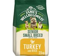 James Wellbeloved Senior Turkey and Rice Small Breed Dog Dry Food - 7.5kg