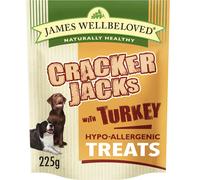 James Wellbeloved CrackerJacks with Turkey & Rice - Size: 225g - Treats for Dogs