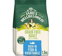 James Wellbeloved Dog Adult Hypoallergenic Dry Food Grain Free Fish and Rice 1.5 kg