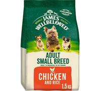 James Wellbeloved Adult Small Breed Dry Dog Food Chicken & Rice Hypoallergenic 1.5 kg