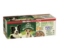 James Wellbeloved Grain Free Adult Wet Dog Food Variety Pack Pouch 48 x 90g pack