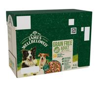 James Wellbeloved Grain Free Lamb & Chick in Gravy 4 x 12 x 90g - Dog Food BULK